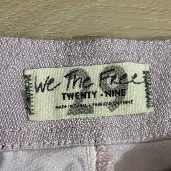 We The Free flare pants cotton bohemian chic Soft Pink Apparel - Picture 2 of 16